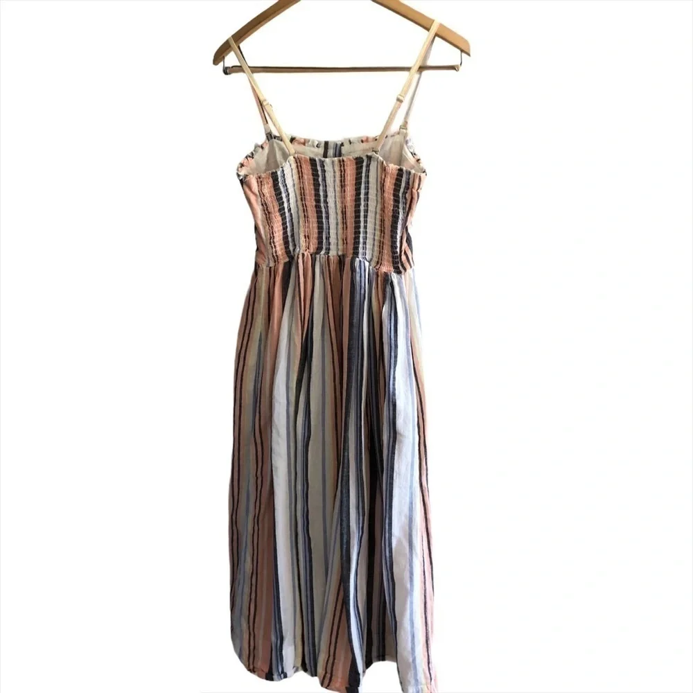 Free People Lilah midi dress strapless striped